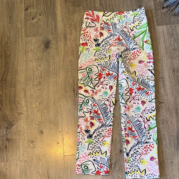 Joseph Ribkoff Multicolor Patterned Pants - Picture 7 of 8